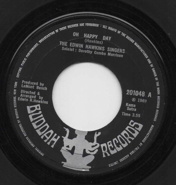The Edwin Hawkins Singers* : Oh Happy Day (7", Single, Lar)
