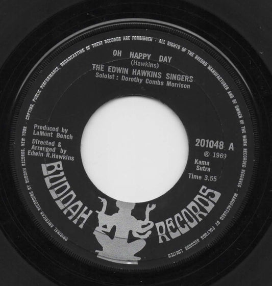 The Edwin Hawkins Singers* : Oh Happy Day (7", Single, Lar)
