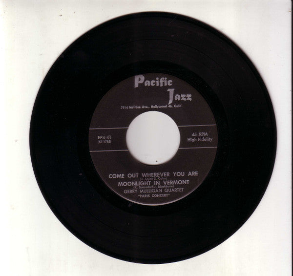 Gerry Mulligan Quartet : Paris Concert (7", EP)