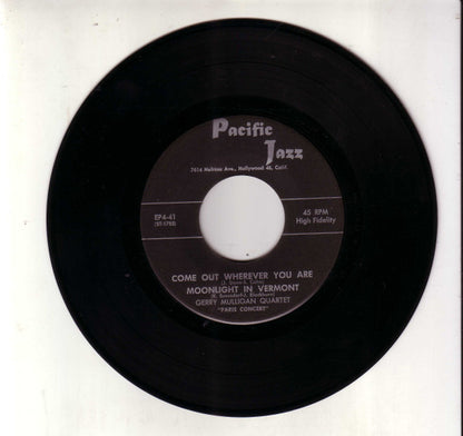 Gerry Mulligan Quartet : Paris Concert (7", EP)