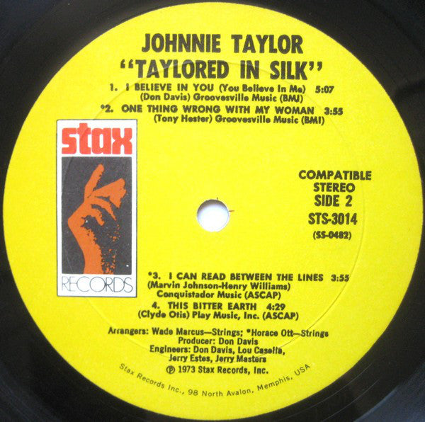 Johnnie Taylor : Taylored In Silk (LP, Album, Mon)