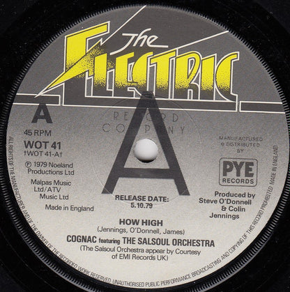 Cognac featuring The Salsoul Orchestra : How High (7", Single, Promo)