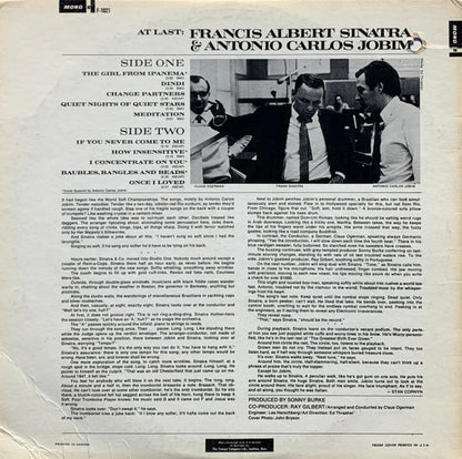 Frank Sinatra & Antonio Carlos Jobim : Francis Albert Sinatra & Antonio Carlos Jobim (LP, Album, Mono)
