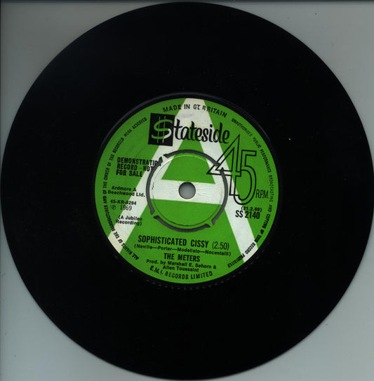 The Meters : Sophisticated Cissy / Sehorns Farms (7", Single, Promo)