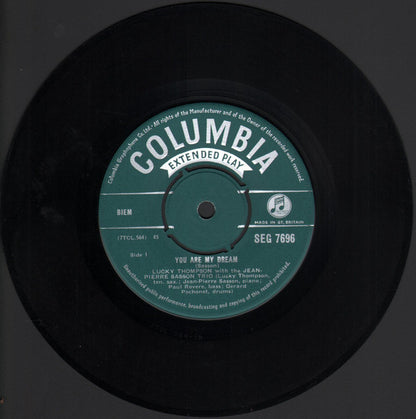 Lucky Thompson With The Jean-Pierre Sasson Trio : You Are My Dream (7", EP)