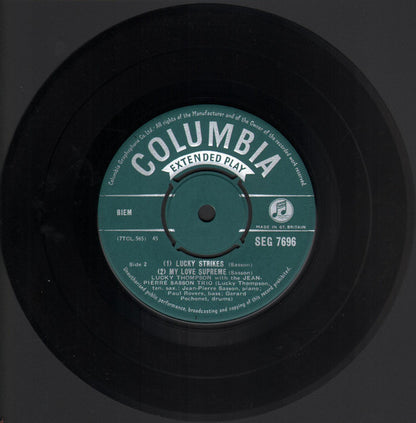 Lucky Thompson With The Jean-Pierre Sasson Trio : You Are My Dream (7", EP)