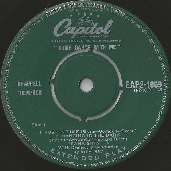 Frank Sinatra With Billy May And His Orchestra : Come Dance With Me (Part 2) (7", EP)