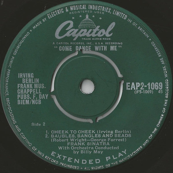 Frank Sinatra With Billy May And His Orchestra : Come Dance With Me (Part 2) (7", EP)
