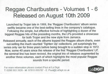 Various : Reggae Chartbusters (Volume Two) (CDr, Album, Comp, Promo, RE, RM)