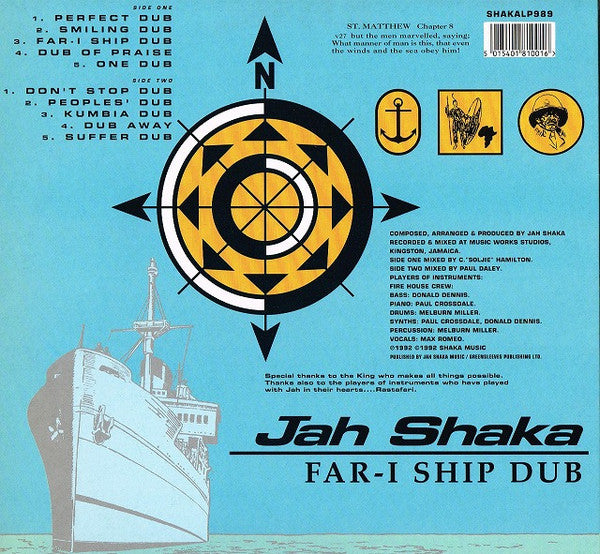 Jah Shaka : Far-I Ship Dub (LP, Album)