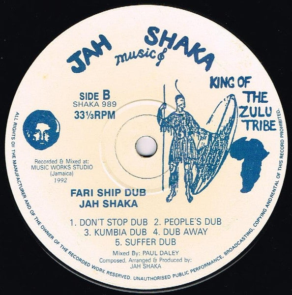 Jah Shaka : Far-I Ship Dub (LP, Album)