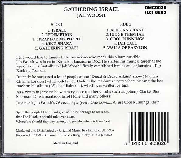 Jah Woosh : Gathering Israel (CD, Album)