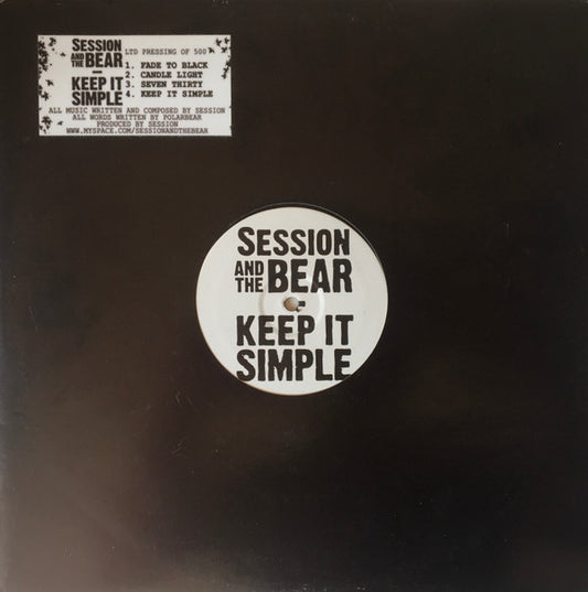 Session And The Bear : Keep It Simple (12", EP, Ltd, W/Lbl)