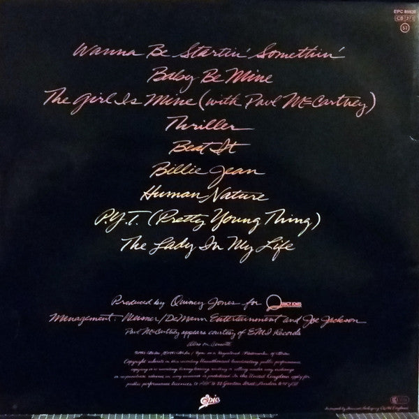 Michael Jackson : Thriller (LP, Album)