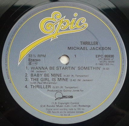 Michael Jackson : Thriller (LP, Album)