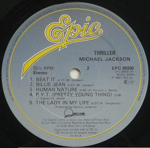 Michael Jackson : Thriller (LP, Album)