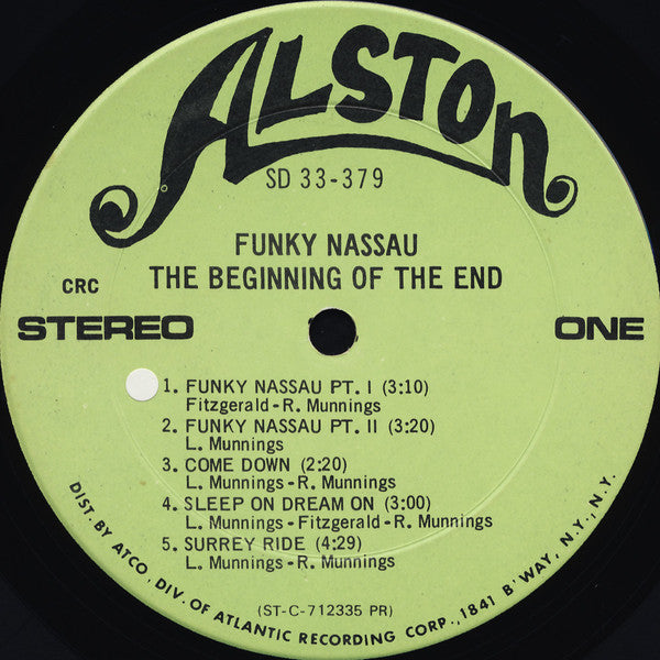 The Beginning Of The End : Funky Nassau (LP, Album, Club)
