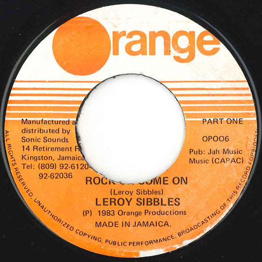 Leroy Sibbles : Rock And Come On (7", Single)