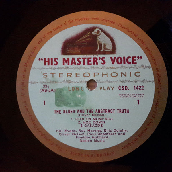 Oliver Nelson, Bill Evans, Eric Dolphy, Paul Chambers (3), Freddie Hubbard : The Blues And The Abstract Truth (LP, Album)