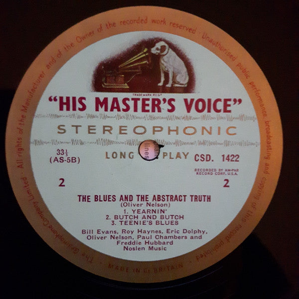 Oliver Nelson, Bill Evans, Eric Dolphy, Paul Chambers (3), Freddie Hubbard : The Blues And The Abstract Truth (LP, Album)