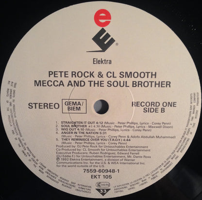 Pete Rock & C.L. Smooth : Mecca And The Soul Brother (2xLP, Album)
