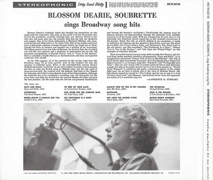 Blossom Dearie : Soubrette Sings Broadway Hit Songs (CD, Album, Ltd, RE, RM, Dig)