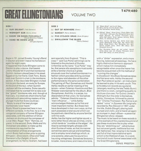 Various : Great Ellingtonians Vol. 1 & Vol. 2 (2xLP, Comp)