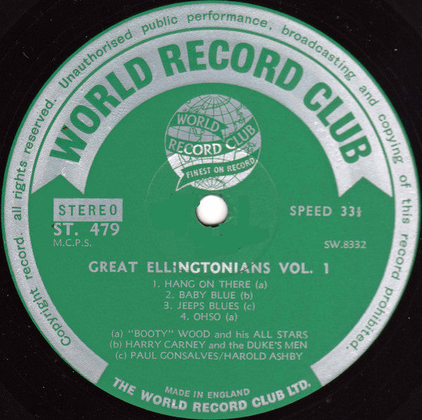 Various : Great Ellingtonians Vol. 1 & Vol. 2 (2xLP, Comp)