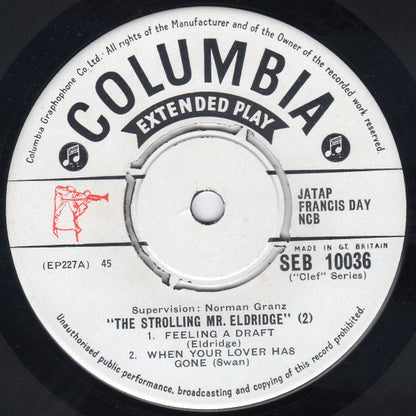 Roy Eldridge, The Oscar Peterson Trio : The Strolling Mr. Eldridge (No. 2) (7", EP)