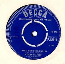 Barry St. John : Mind How You Go (7", Single, Promo)