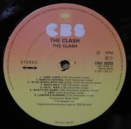 The Clash : The Clash (LP, Album, RE)