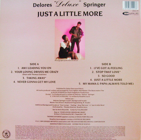 Deluxe (2) : Just A Little More (LP, Album)