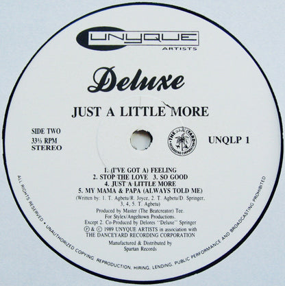 Deluxe (2) : Just A Little More (LP, Album)