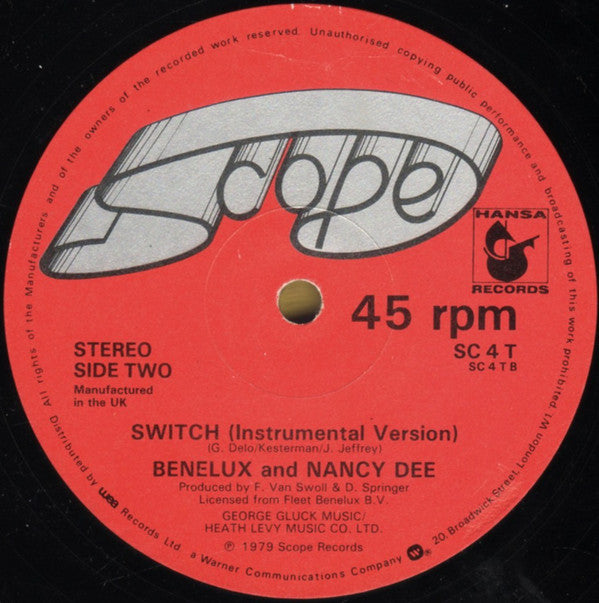 Benelux & Nancy Dee : Switch (12")