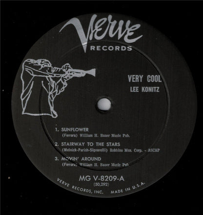 Lee Konitz : Very Cool (LP, Album, Mono)