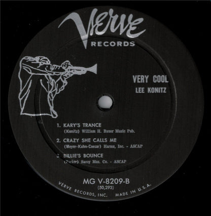 Lee Konitz : Very Cool (LP, Album, Mono)