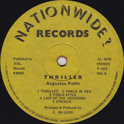 Augustus Pablo : Thriller (LP, Album)
