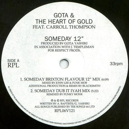 Gota & The Heart Of Gold : Someday (12")