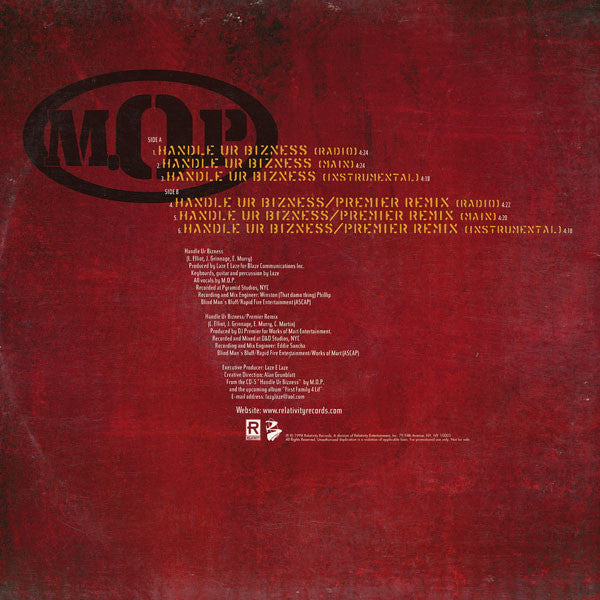 M.O.P. : Handle Ur Bizness (12", Promo)