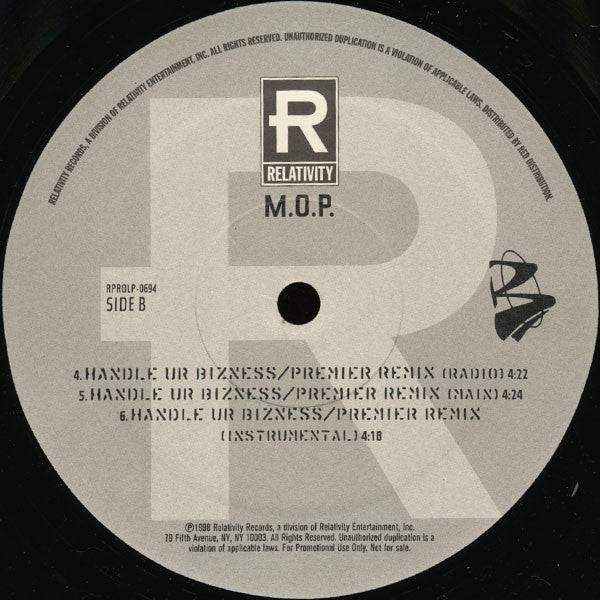 M.O.P. : Handle Ur Bizness (12", Promo)