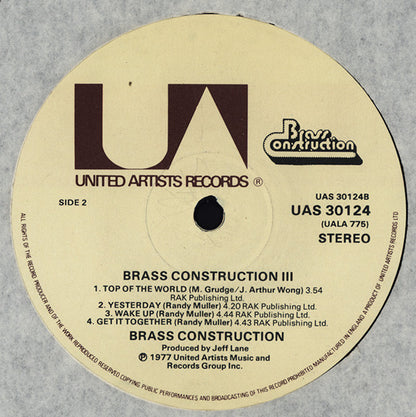 Brass Construction : Brass Construction III (LP, Album)