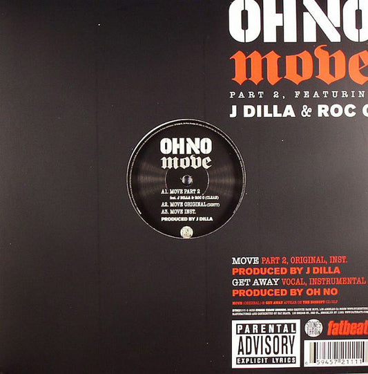Oh No Featuring J Dilla & Roc 'C' : Move Part 2 (12", Single)