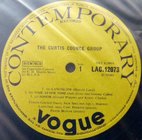 The Curtis Counce Group : The Curtis Counce Group (LP, Album, Mono)