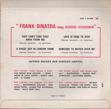 Frank Sinatra : Sings George Gershwin (7", EP)