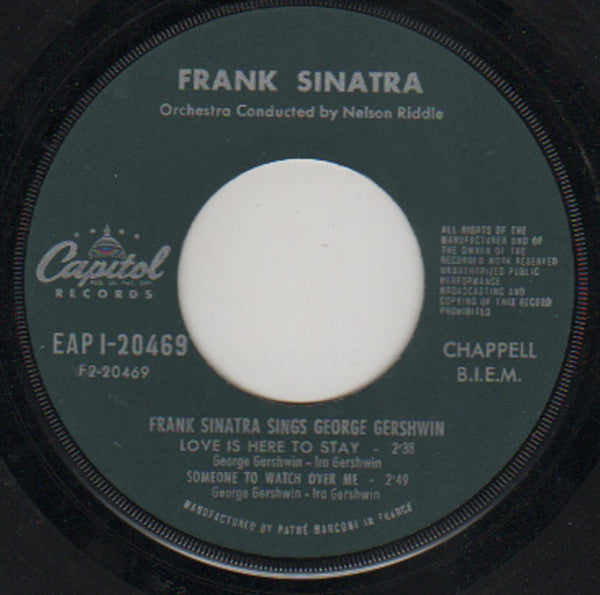 Frank Sinatra : Sings George Gershwin (7", EP)