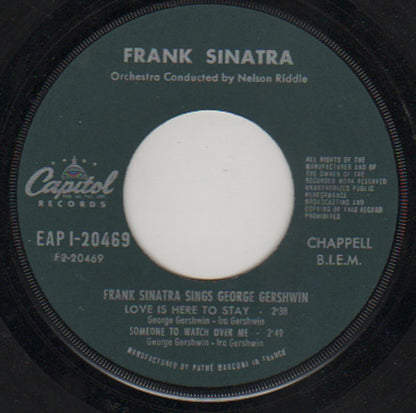 Frank Sinatra : Sings George Gershwin (7", EP)