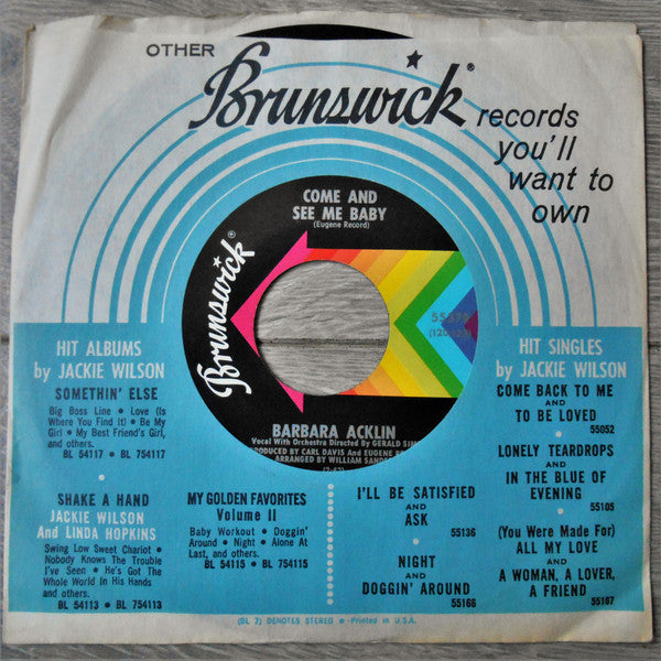 Barbara Acklin : Love Makes A Woman (7", Single, ✤Gl)