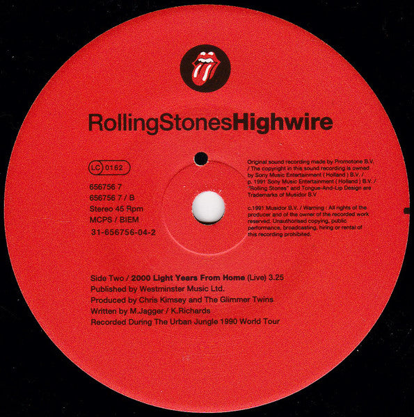 RollingStones* : Highwire (7", Single)