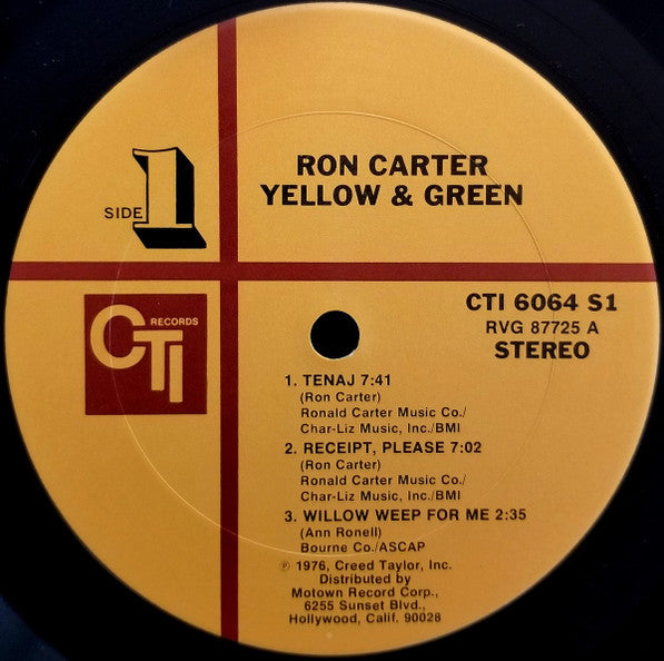 Ron Carter : Yellow & Green (LP, Album, Gat)