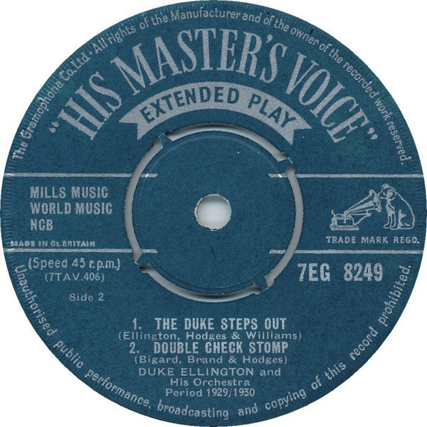 Duke Ellington And His Orchestra : The Duke Steps Out (7", EP)